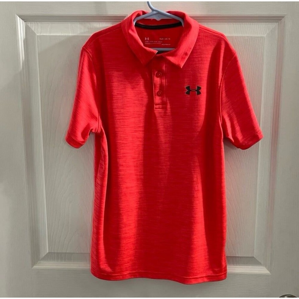 Under Armour HeatGear Loose Fit Polo Shirt Size YLG